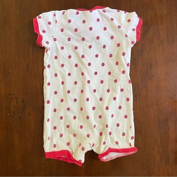 H&M Baby Girl One Piece Suit Ladybug Cotton Size 2-4 Months - Picture 6 of 6
